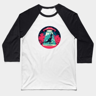 Beware UFO, T. Rex / Red Baseball T-Shirt